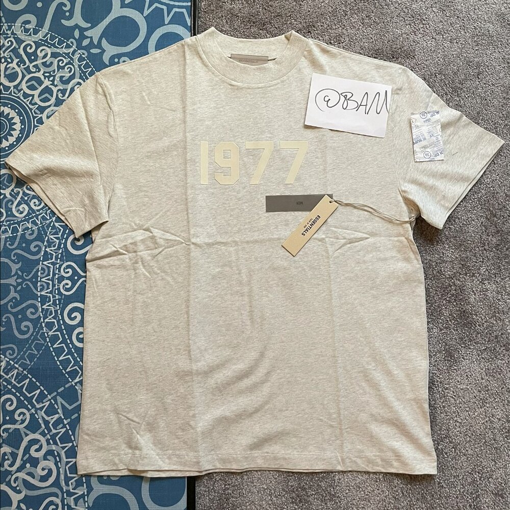 FOG - Fear of God Essentials / Light Oatmeal T-Shirt - (READ DESCRIPTION)